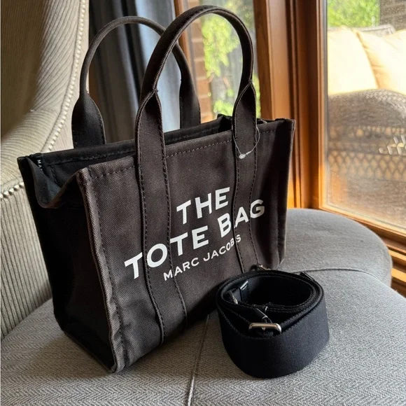Marc Jacobs | Bags | Marc Jacobs Black Tote Bag With  Marc Jacobs Black Canvas Tote Bag Minimalist Design main image 0
